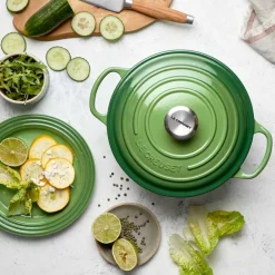 LE CREUSET Støpejernsgryte 4,2L Bamboo Green Sale