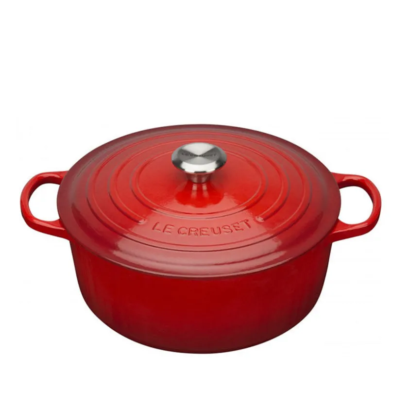 LE CREUSET Støpejernsgryte 5,3L/26cm Cerise Sale