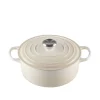 LE CREUSET Støpejernsgryte 4,2L/24cm Meringue Discount