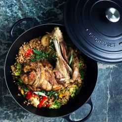 LE CREUSET Støpejernsgryte 5,3L/26cm Matte Black New