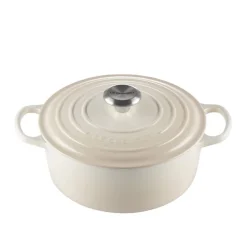 LE CREUSET Støpejernsgryte 5,3L/26cm Meringue Hot