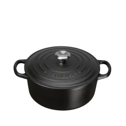 LE CREUSET Støpejernsgryte 3,3L/22cm Matte Black New