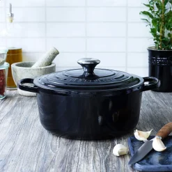 LE CREUSET Støpejernsgryte 5,3L/26cm Black Sale