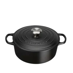 LE CREUSET Støpejernsgryte 4,2L/24cm Matte Black Outlet