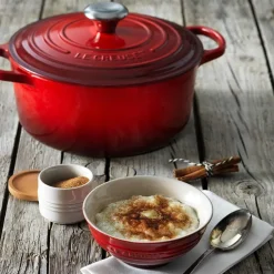 LE CREUSET Støpejernsgryte 4,2L/24cm Cerise New