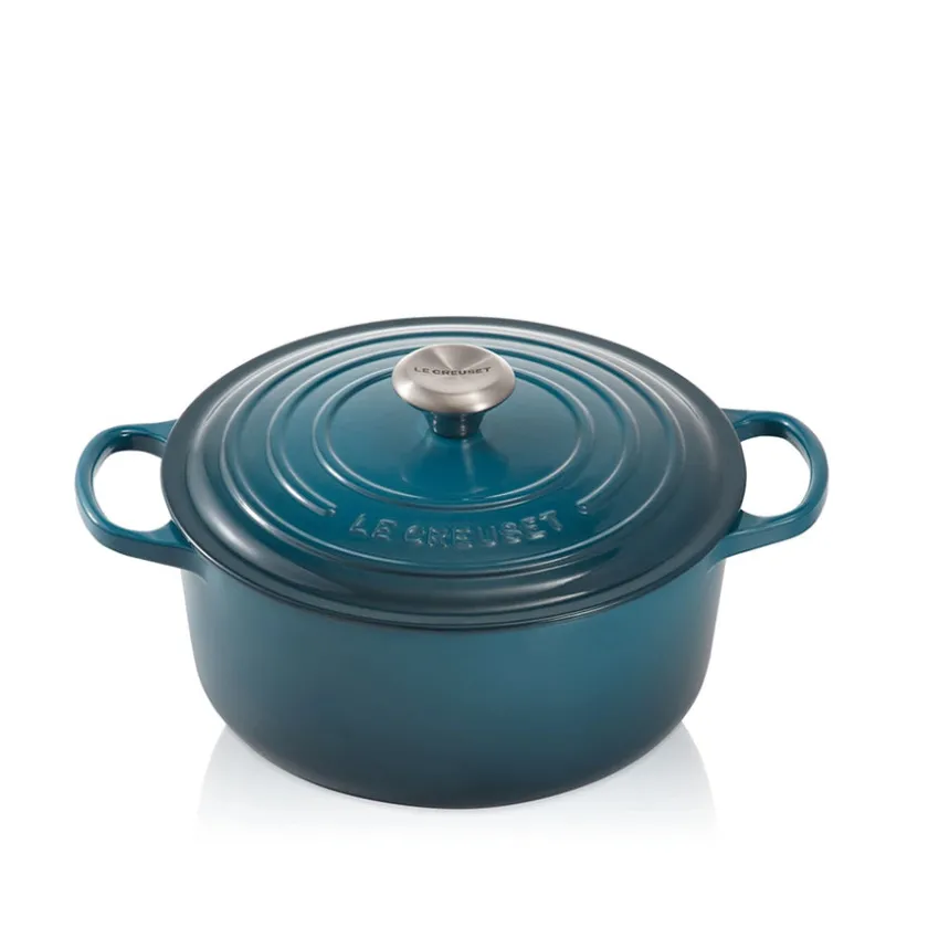LE CREUSET Støpejernsgryte 4,2L/24cm Deep Teal New