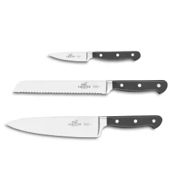 SABATIER Lion Pluton Knivsett 3 kniver stål/sort Discount