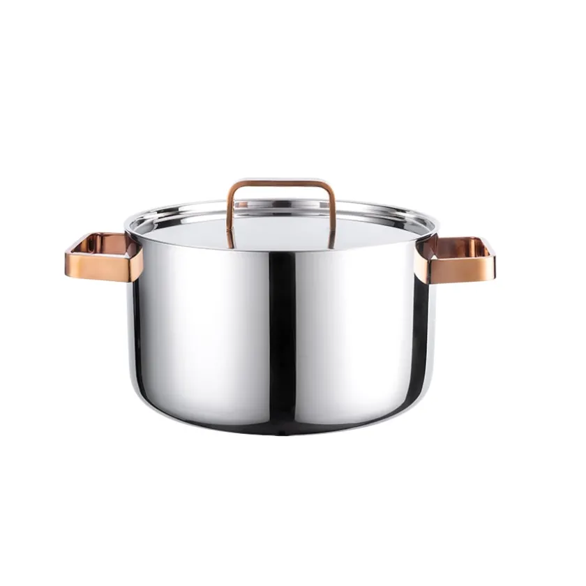 LØVE Løve Boen Gryte 3-Ply 3,5L 20cm Med Rosegull Håndtak Best