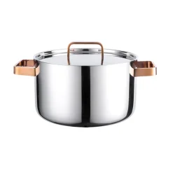 LØVE Løve Boen Gryte 3-Ply 6L 24cm Med Rosegull Håndtak Outlet