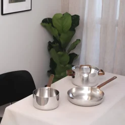 LØVE Løve Boen Kasserolle 3-Ply 1,8L 16cm Med Rosegull Håndtak Hot