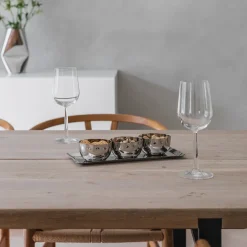 LØVE Løve Vinje Fat m/3 Skåler Rustfritt Stål 30cm Sølv Clearance