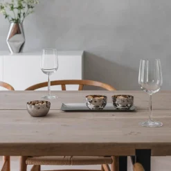 LØVE Løve Vinje Fat m/3 Skåler Rustfritt Stål 30cm Sølv Clearance