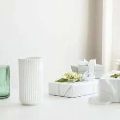 LYNGBY Porcelæn Vase 20,5cm Hvit Porselen Discount