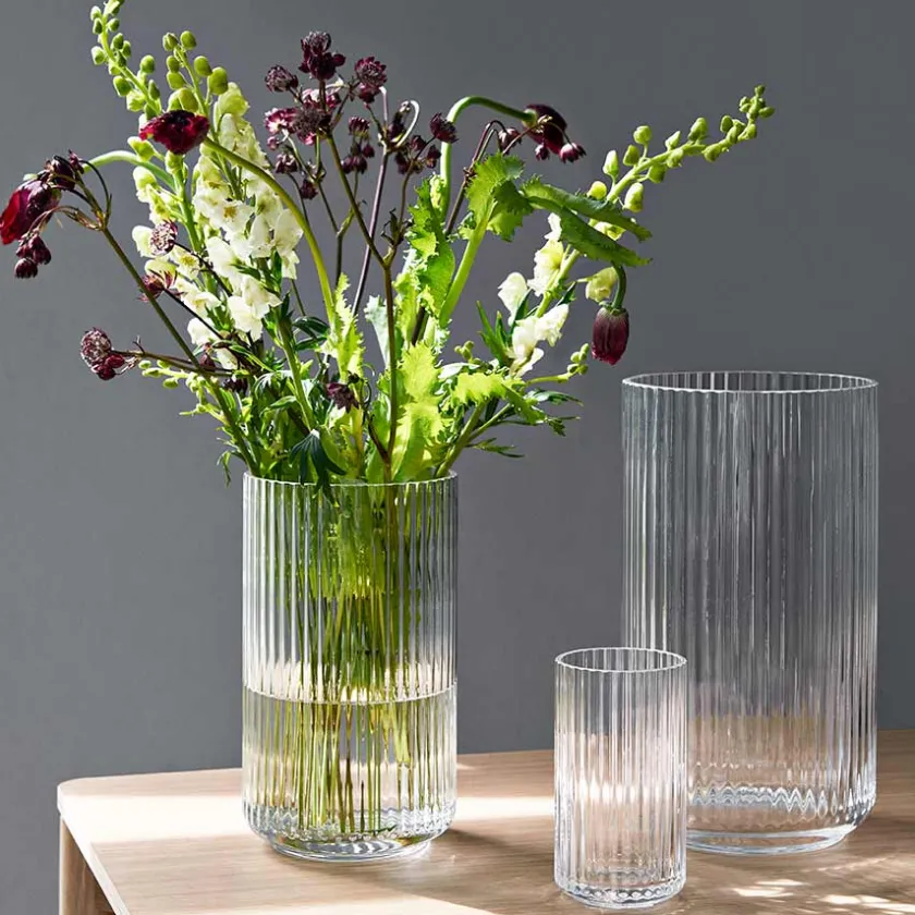 LYNGBY Porcelæn Vase 20,5cm Klart Glass Best