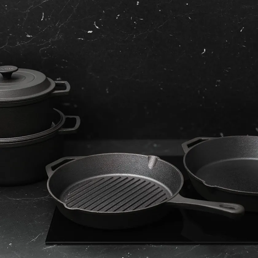 ASK Malm Grillpanne Støpejern Uten Emalje 28cm Online