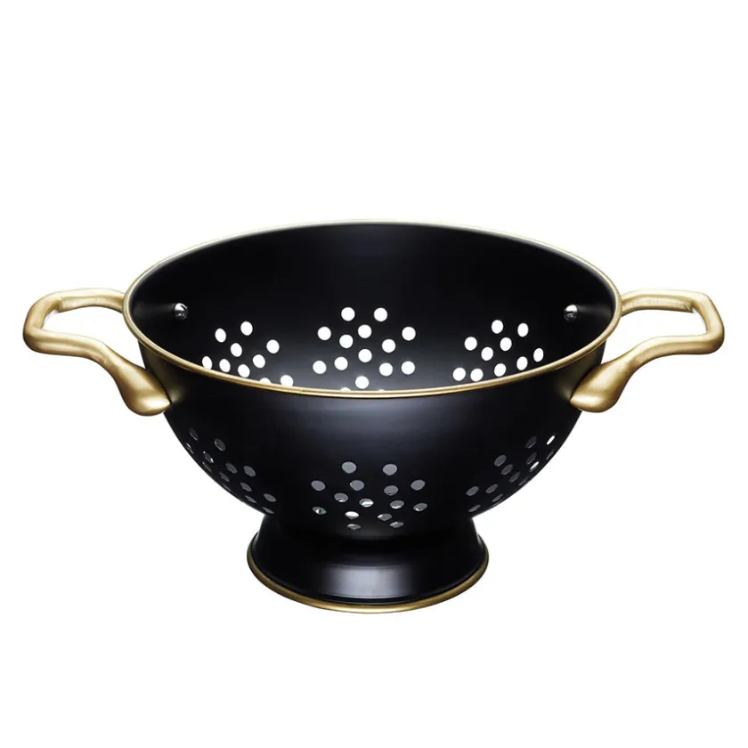 Lifetime Brands Europe ltd Masterclass Dørslag 24cm Sort & Gull Rustfritt Stål Outlet