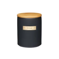 Lifetime Brands Europe ltd Masterclass Oppbevaringsboks Te 1L Sort med Bambus Lokk Online