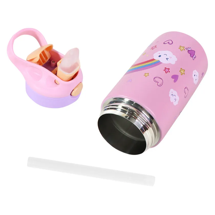 MINIS Play Drikkeflaske Stål 400ml Rosa Best