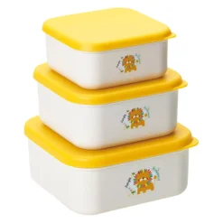 MINIS Play Oppbevaringsbokser 3 stk RPET Løve Clearance