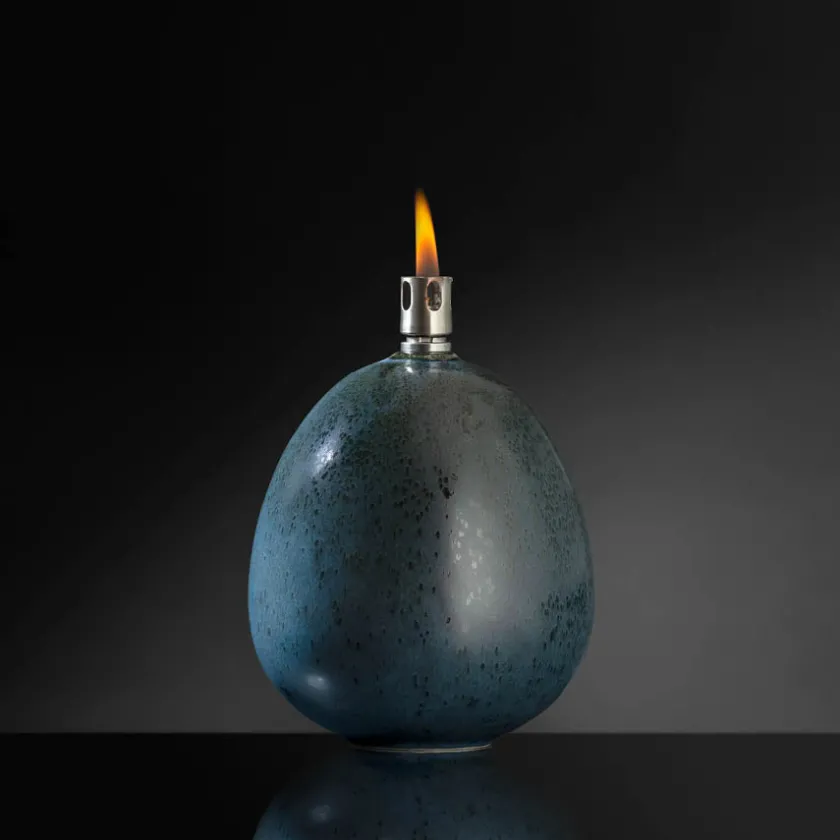 PORSGRUNDS PORSELÆNSFABRIK Nordic Living Oljelampe 10,5 x 12cm Blå Hot