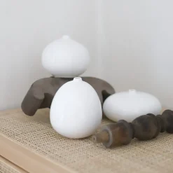 PORSGRUNDS PORSELÆNSFABRIK Nordic Living Vase 10,5x12cm Hvit Best