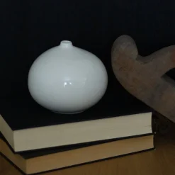 PORSGRUNDS PORSELÆNSFABRIK Nordic Living Vase 11,5x10cm Hvit Clearance