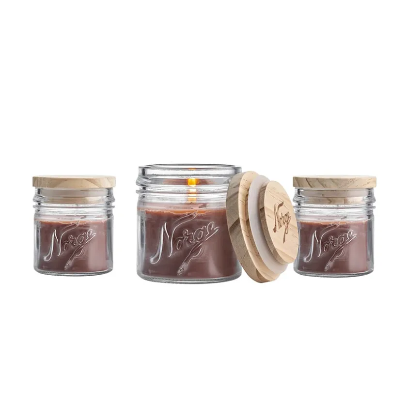 NORGESGLASSET Norgeslys 3pk 100ml Brun New