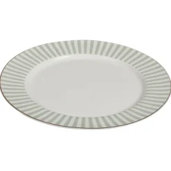 NOVA Abby Tallerken 26cm Grønn m/Gullkant Best