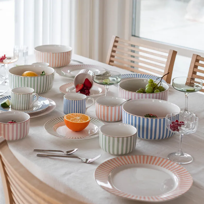 NOVA Abby Tallerken 26cm Oransje m/Gullkant Sale