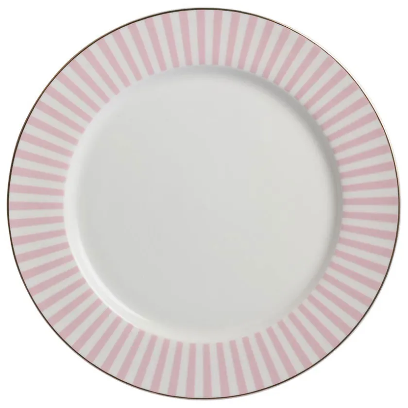NOVA Abby Tallerken 26cm Rosa m/Gullkant Clearance