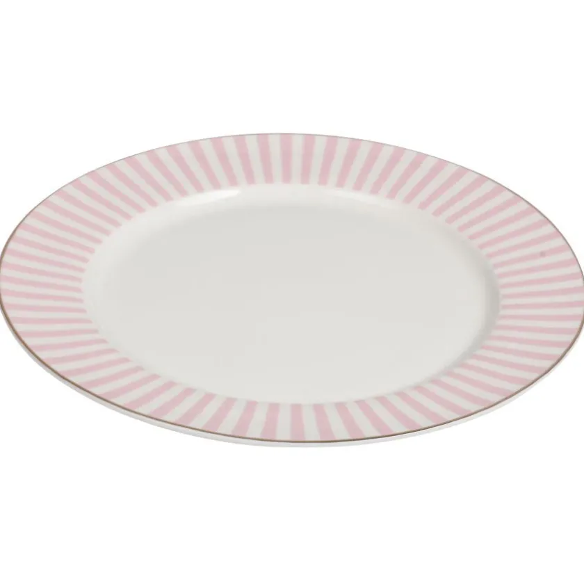 NOVA Abby Tallerken 26cm Rosa m/Gullkant Clearance