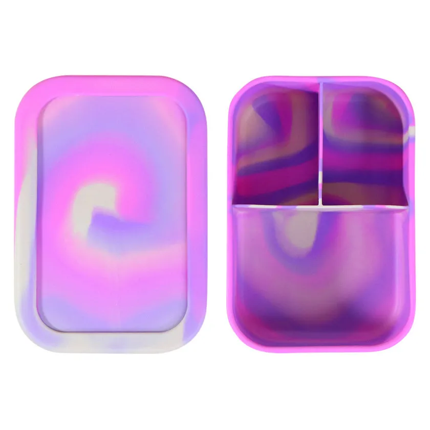 NOVA Dynamic Matboks 1200ml Silikon 3 Rom Rosa Batikk Best