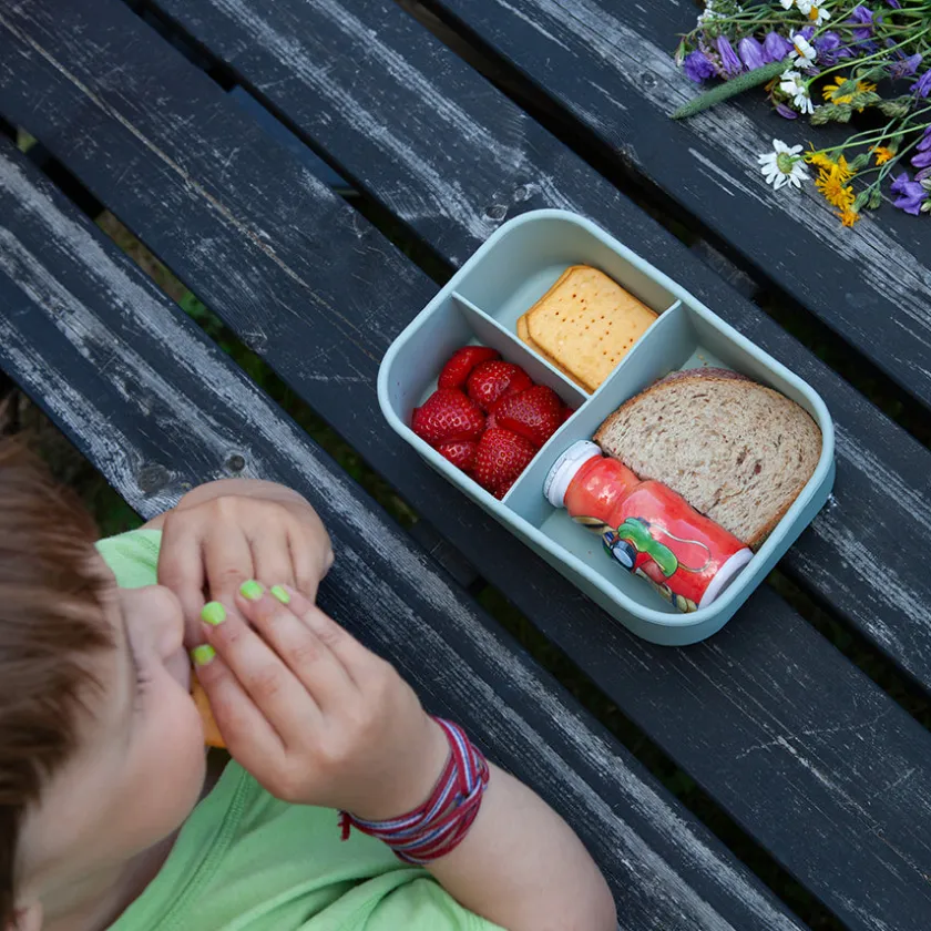 NOVA Dynamic Matboks 1200ml Silikon 3 Rom Grønn Best