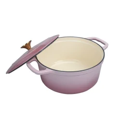 NOVA Dynamic Støpejernsgryte 4,3L 24cm Rosa