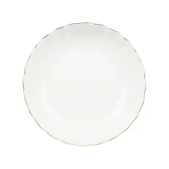 NOVA Lilly Dyp Tallerken 20cm Hvit m/Gullkant Hot