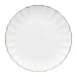 NOVA Lilly Tallerken 26cm Hvit m/Gullkant Best