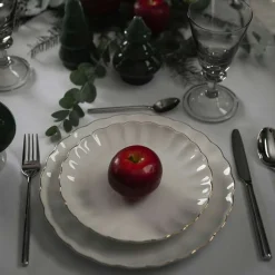 NOVA Lilly Tallerken 26cm Hvit m/Gullkant Best