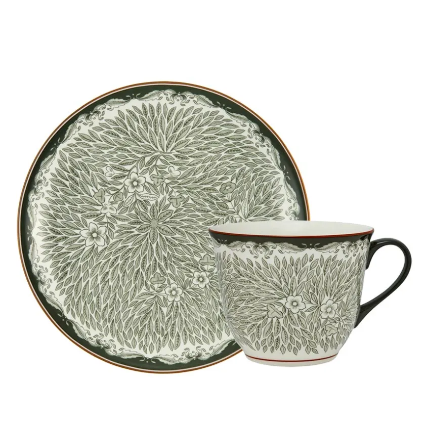 RÖRSTRAND OSTINDIA FLORIS KRUS 40+TALL20 GRØNN 2PK