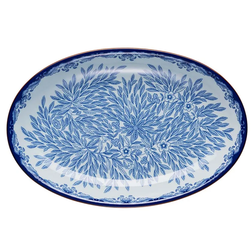 RÖRSTRAND OSTINDIA FLORIS OVALT SERV.FAT 33X22CM Outlet