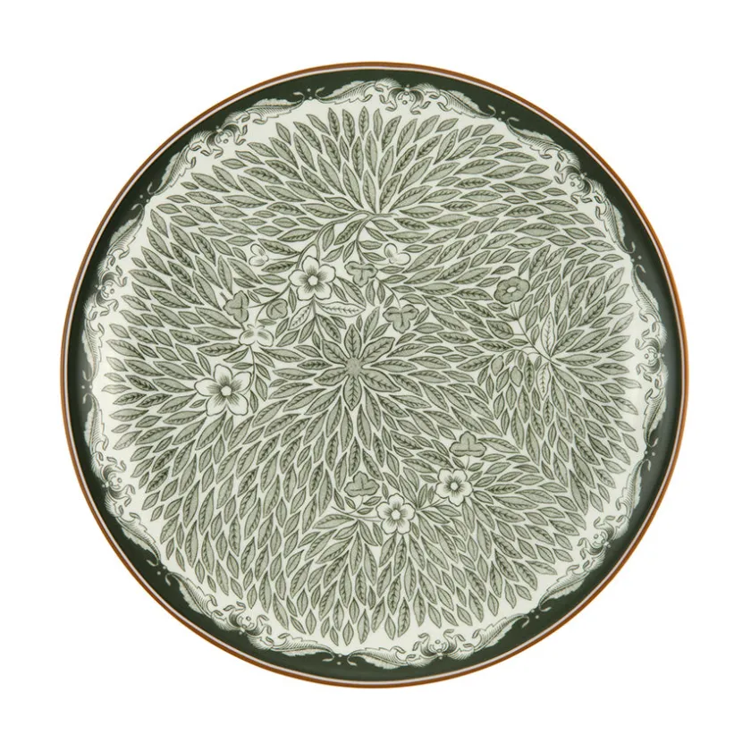 RÖRSTRAND OSTINDIA FLORIS TALLERKEN 20CM GRØNN Hot