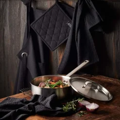 PILLIVUYT GOURMET Pillivuyt Somme Sautepanne med Lokk 24cm Rustfritt Stål Outlet