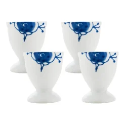 PORSGRUNDS PORSELÆNSFABRIK Porsgrunds Porselænsfabrik Maxistrå Blå Eggeglass 4 pk Sale