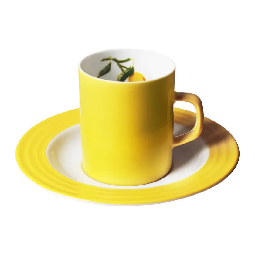 PORSGRUNDS PORSELÆNSFABRIK Porsgrunds Porselænsfabrik Citron Kopp & Skål Kaffe 15 cl Discount