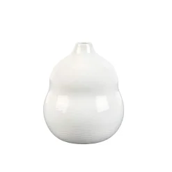 PORSGRUNDS PORSELÆNSFABRIK Porsgrunds Porselænsfabrik Bølge Hvitt Stilkvase 19cm New