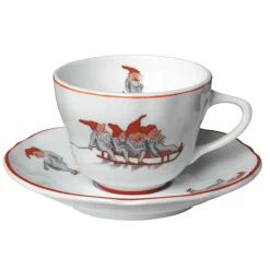 PORSGRUNDS PORSELÆNSFABRIK Porsgrunds Porselænsfabrik Nisseservise Kopp & Skål Te 22 cl