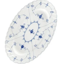 PORSGRUNDS PORSELÆNSFABRIK Porsgrunds Porselænsfabrik Bogstad Stråmønster Ovalt Fat 45cm