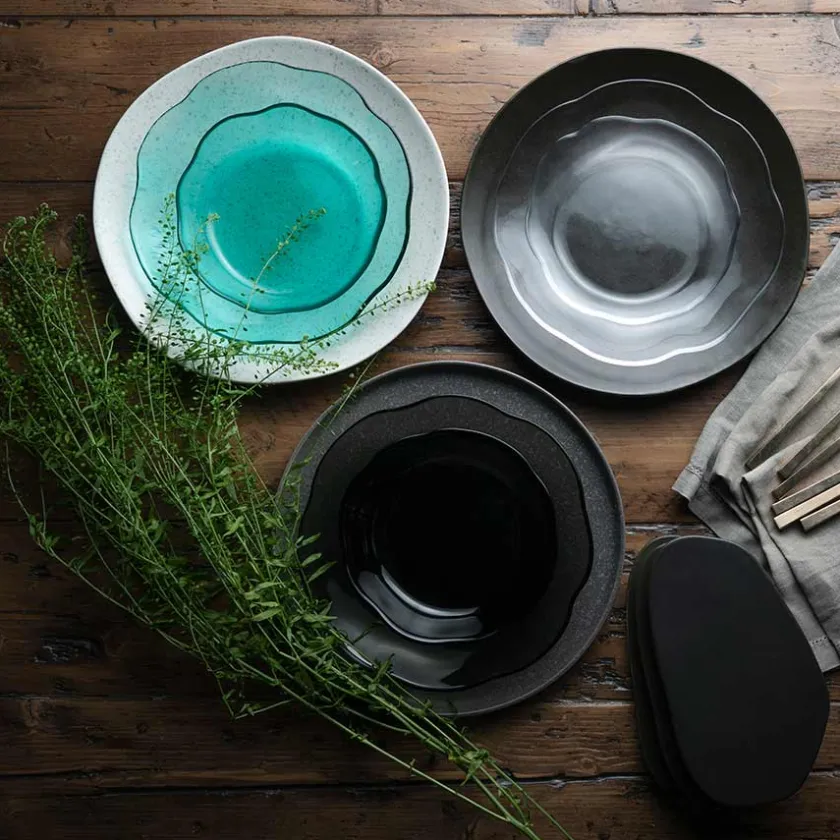 PORSGRUNDS PORSELÆNSFABRIK Porsgrunds Porselænsfabrik Asjett 22cm Koksgrått Glass 4pk Online