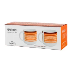PORSGRUNDS PORSELÆNSFABRIK Porsgrunds Porselænsfabrik Marius Trend Krus 25 Cl Orange 2pk Sale