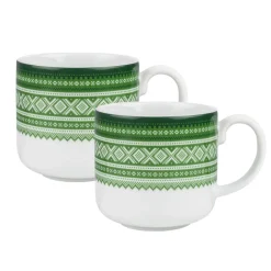 PORSGRUNDS PORSELÆNSFABRIK Porsgrunds Porselænsfabrik Marius Trend Krus 25 cl Grønn 2pk Outlet