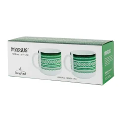 PORSGRUNDS PORSELÆNSFABRIK Porsgrunds Porselænsfabrik Marius Trend Krus 25 cl Grønn 2pk Outlet